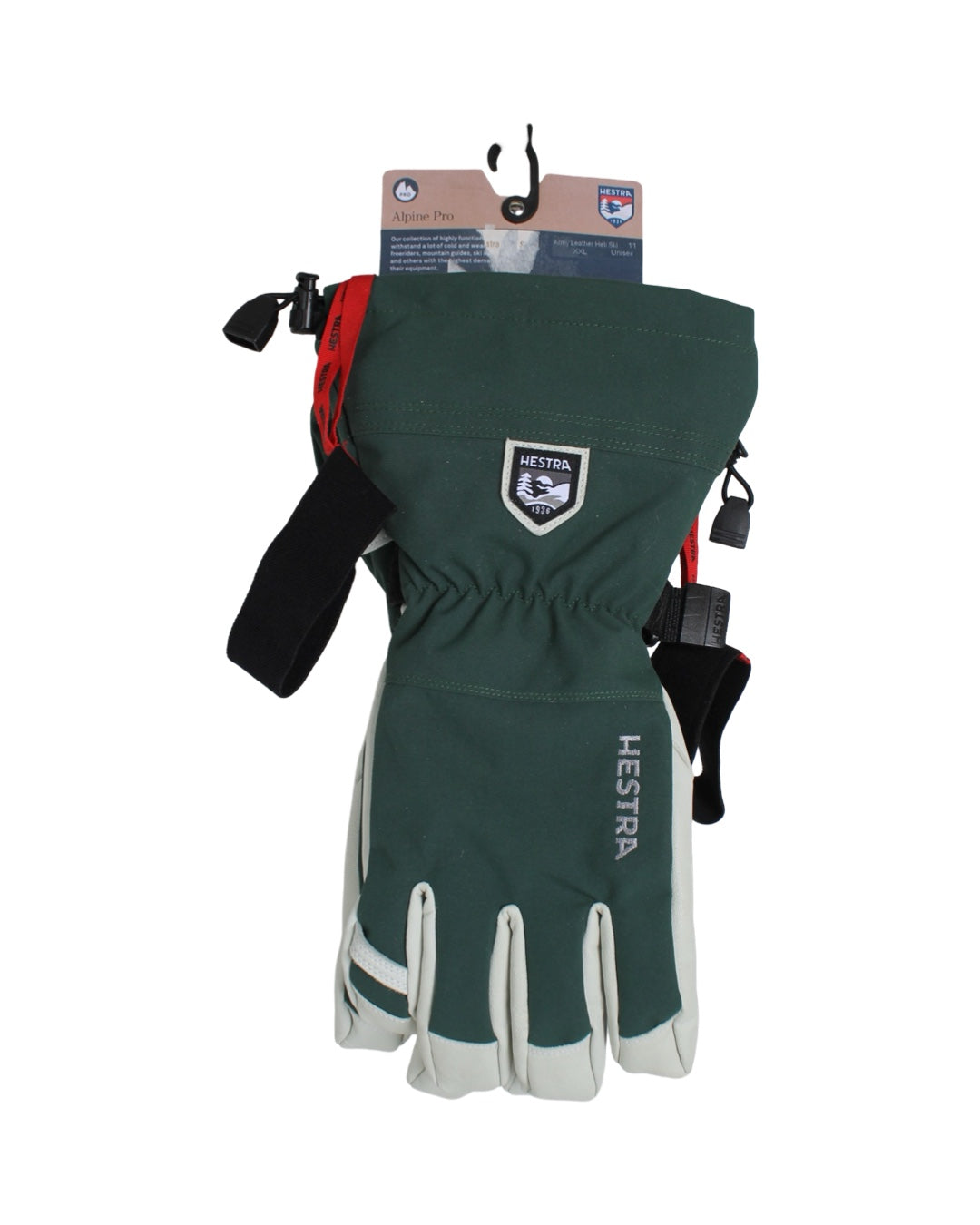 Hestra Heli 5 Finger Green