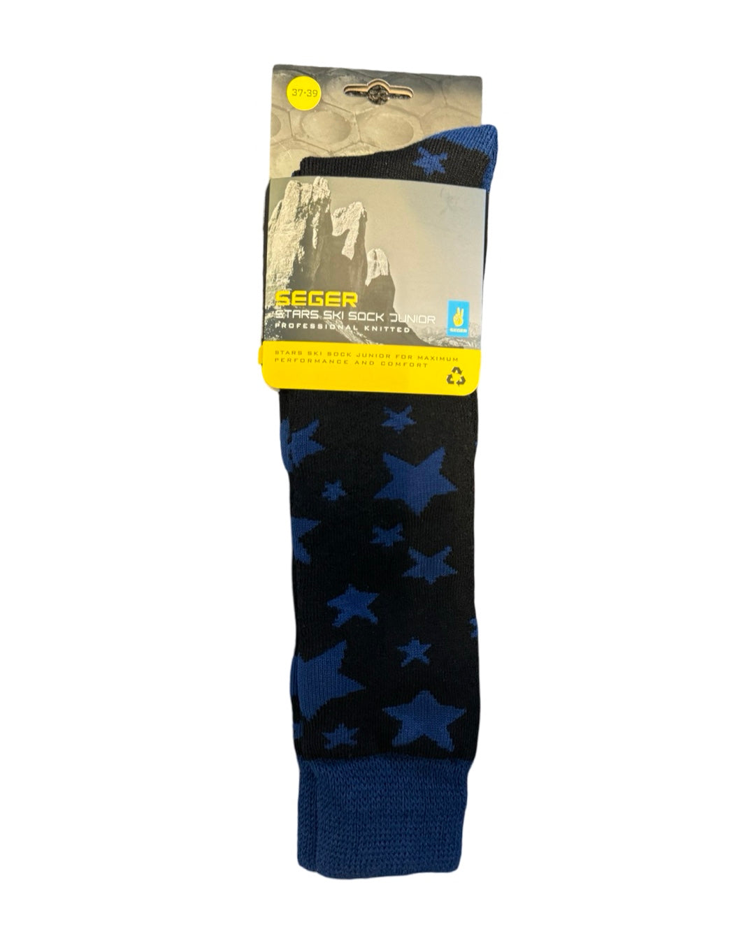 Stars Ski Sock Blue Jr