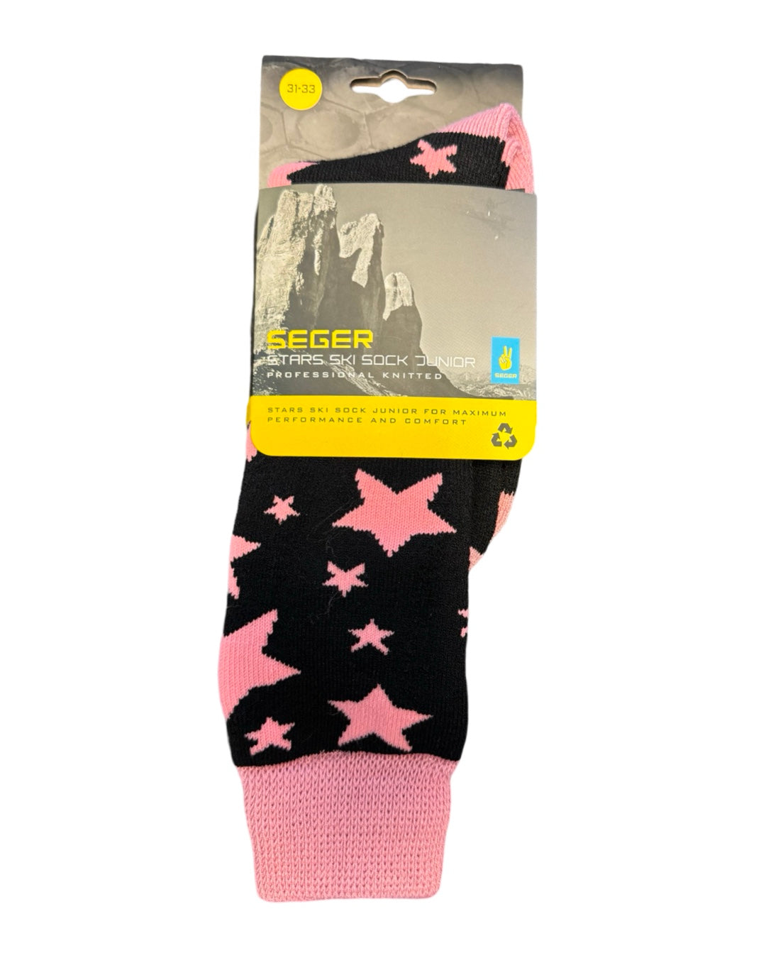 Stars Ski Sock Rose Jr